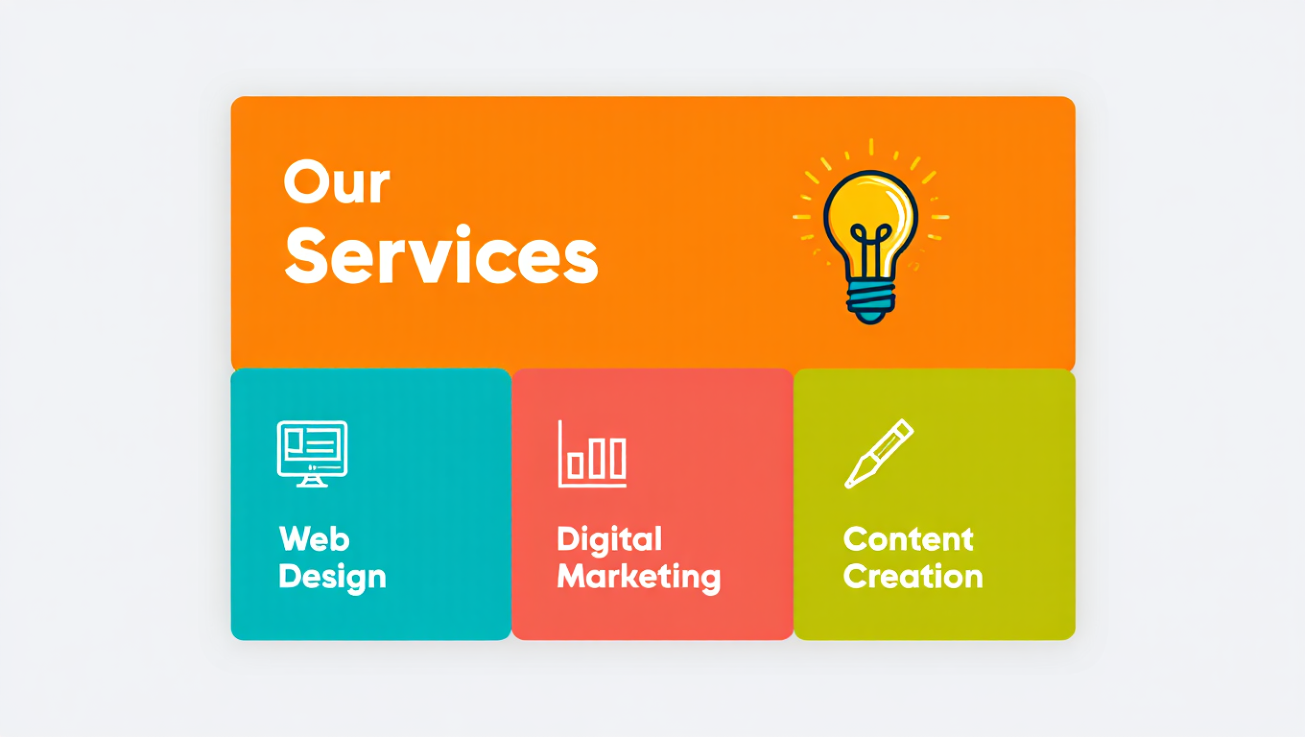 Estructura de una página de servicios