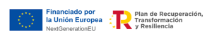 Logotipos de financiado por la unión europea y plan de recuperación, transformación y resiliencia