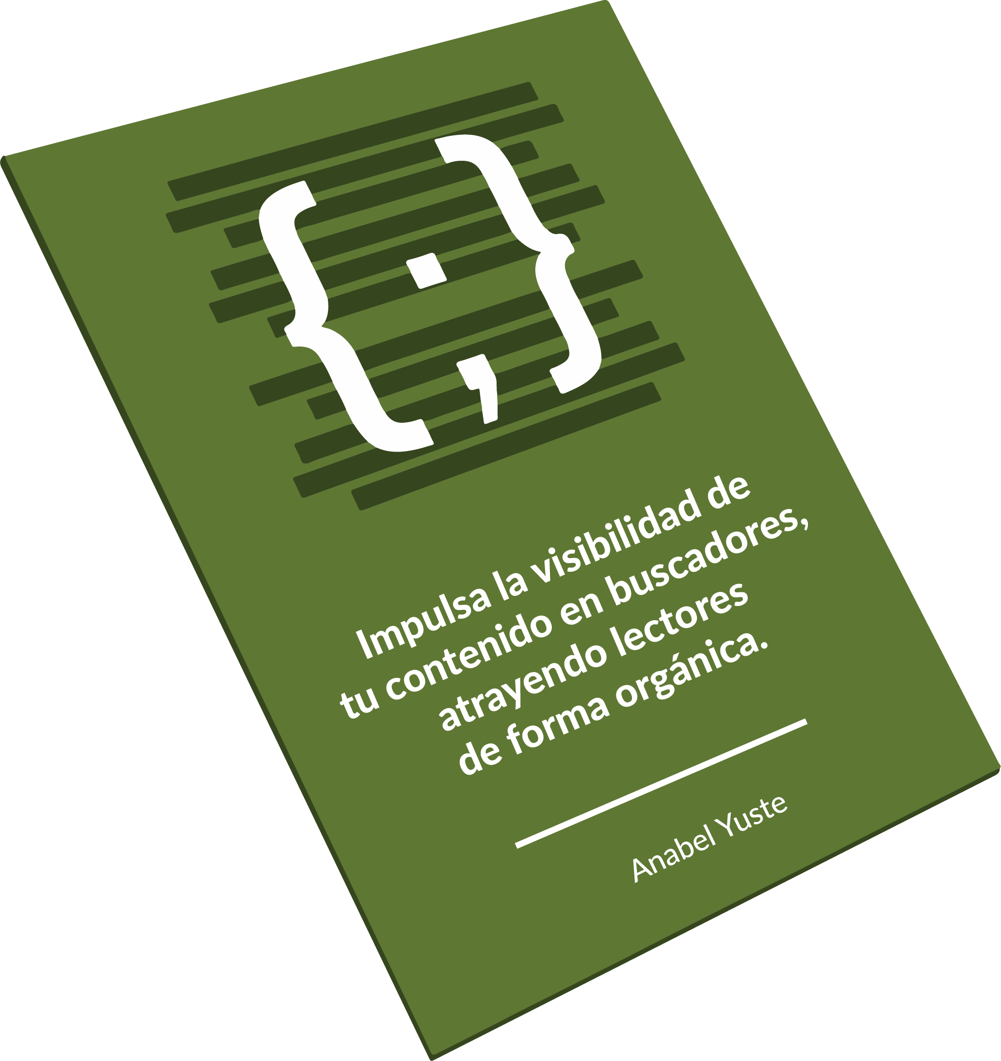 Imagen de un folio verde con texto en español 