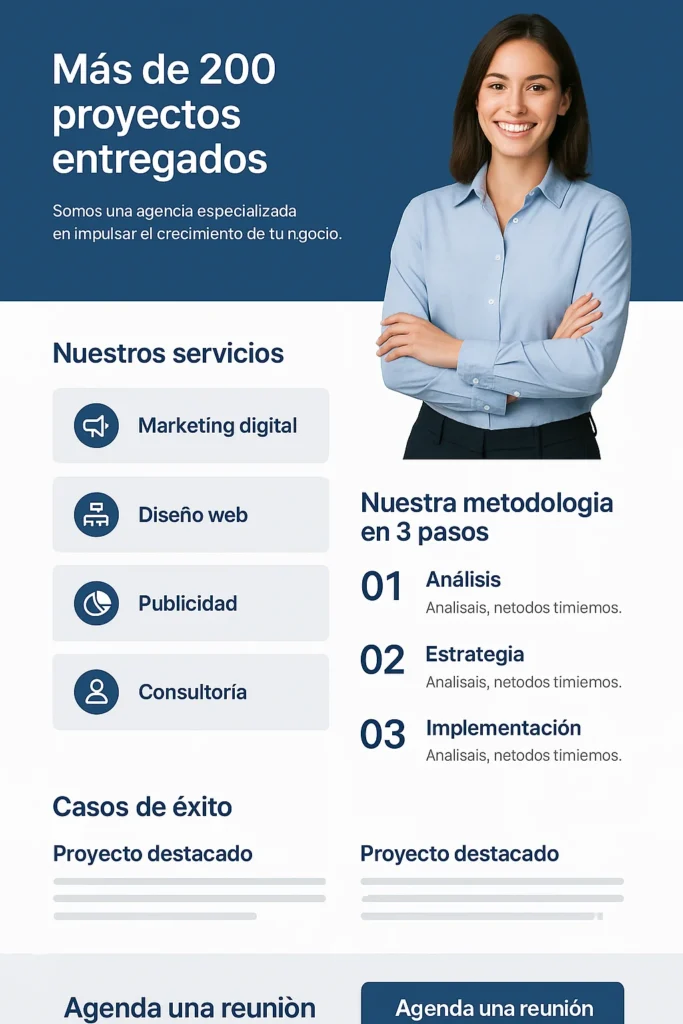 Plantilla para agencias profesionales
