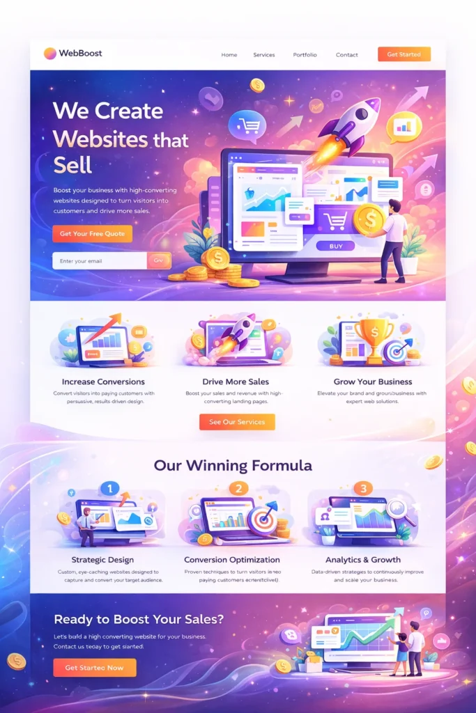 diseñar una web que venda